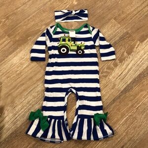 RicRac & Ruffles Christmas on the Farm romper
